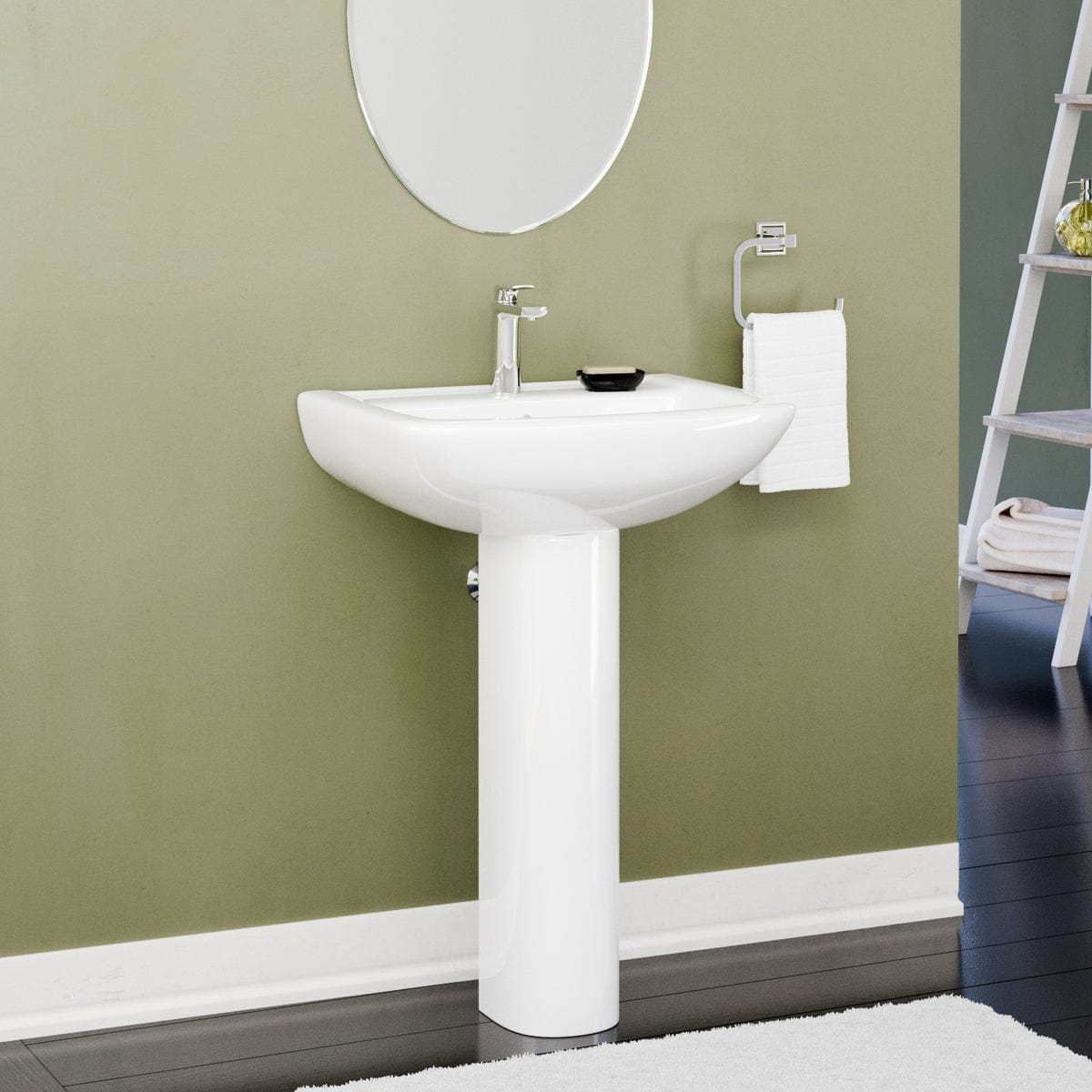 Paladoso Vitreous China Pedestal Sink