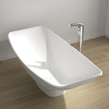 Paloma Solid Surface Stone Resin Freestanding Extra Deep Hammock Bathtub