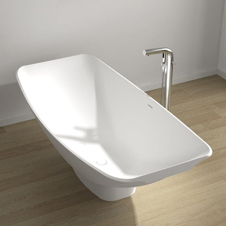 Paloma Solid Surface Stone Resin Freestanding Extra Deep Hammock Bathtub