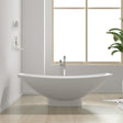 Paloma Solid Surface Stone Resin Freestanding Extra Deep Hammock Bathtub