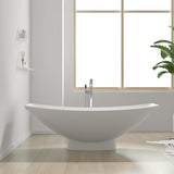 Paloma Solid Surface Stone Resin Freestanding Extra Deep Hammock Bathtub