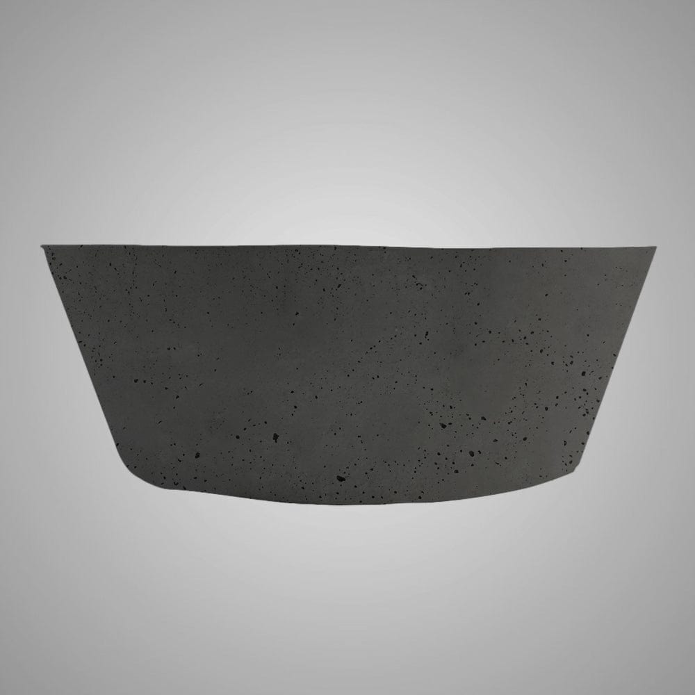 Pancosa Round Cast Concrete Vessel Sink - Black