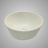 Pancosa Round Cast Concrete Vessel Sink - Cream