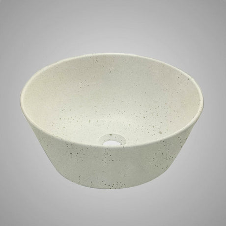 Pancosa Round Cast Concrete Vessel Sink - Cream