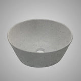Pancosa Round Cast Concrete Vessel Sink - Dark Grey