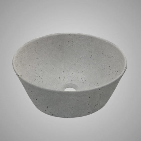 Pancosa Round Cast Concrete Vessel Sink - Dark Grey