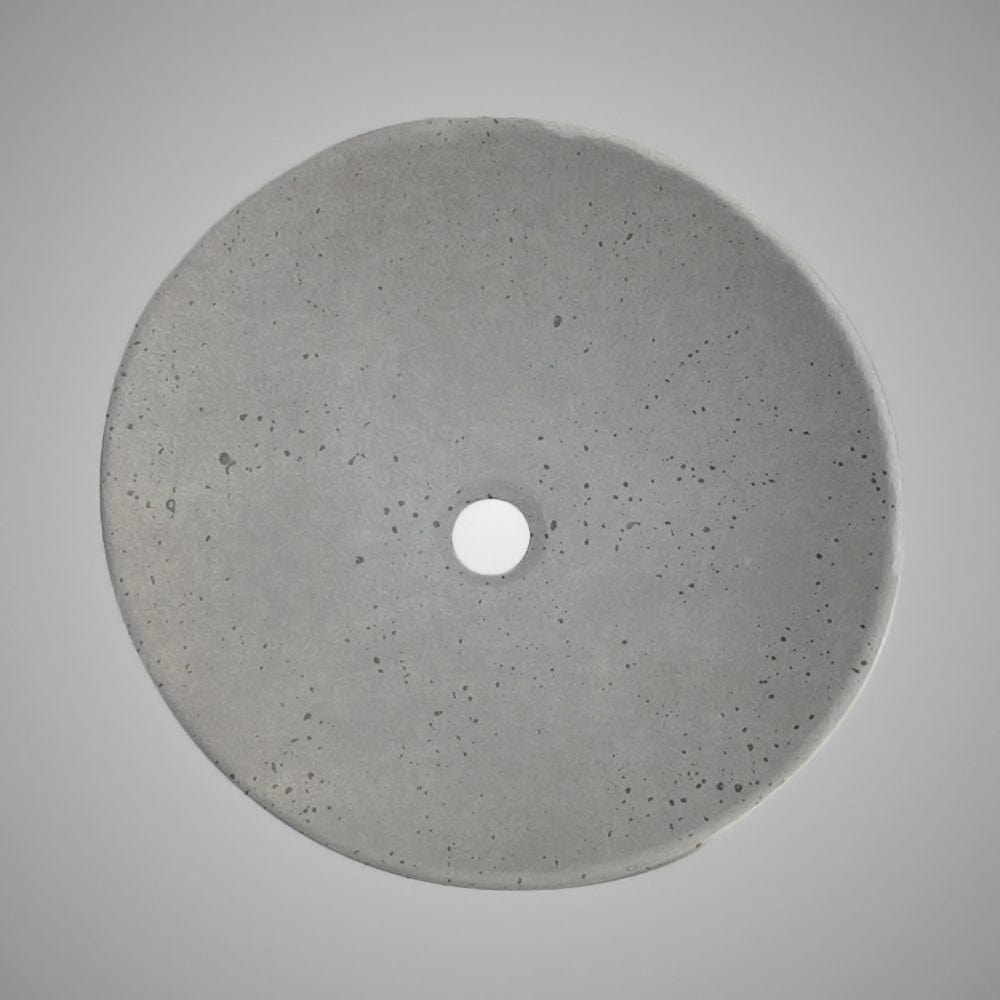 Pancosa Round Cast Concrete Vessel Sink - Dark Grey