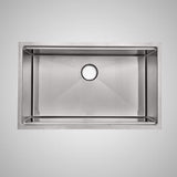 Panola Stainless Steel Single-Bowl Workstation Farmhouse Sink with Ledge