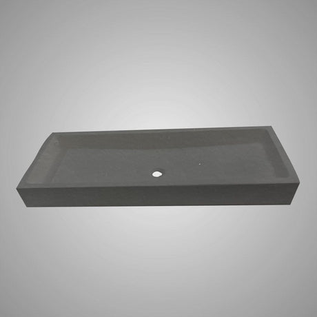 Papley Rectangular Cast Concrete Vessel B-Grade Sink - Black