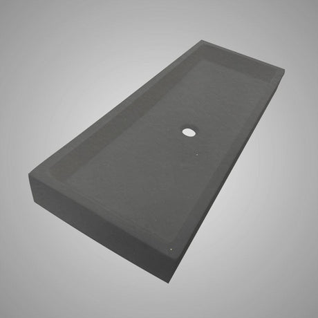 Papley Rectangular Cast Concrete Vessel B-Grade Sink - Black