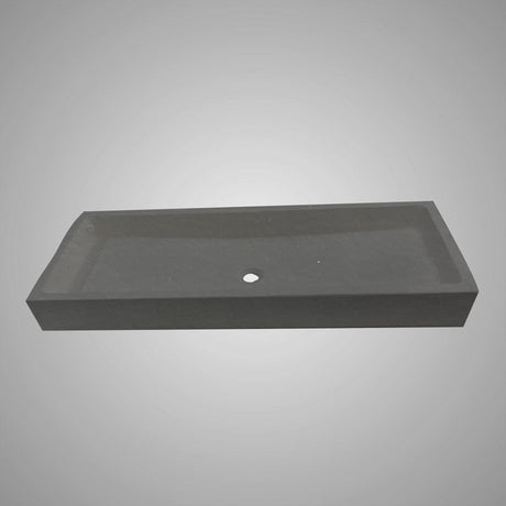 Papley Rectangular Cast Concrete Vessel B-Grade Sink - Black