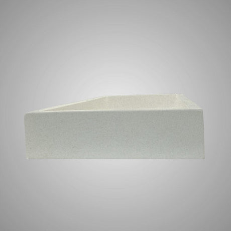 Papley Rectangular Cast Concrete Vessel B-Grade Sink - Cream