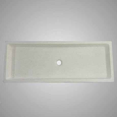 Papley Rectangular Cast Concrete Vessel B-Grade Sink - Cream