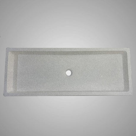 Papley Rectangular Cast Concrete Vessel B-Grade Sink - Dark Grey