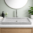 Papley Rectangular Cast Concrete Vessel B-Grade Sink - Dark Grey