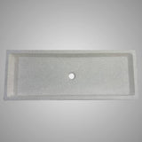 Papley Rectangular Cast Concrete Vessel B-Grade Sink - Dark Grey