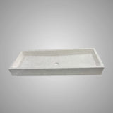 Papley Rectangular Cast Concrete Vessel B-Grade Sink - Light Grey