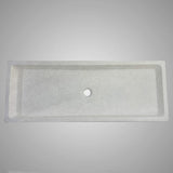 Papley Rectangular Cast Concrete Vessel B-Grade Sink - Light Grey