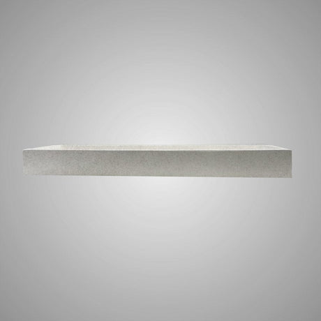 Papley Rectangular Cast Concrete Vessel B-Grade Sink - Light Grey