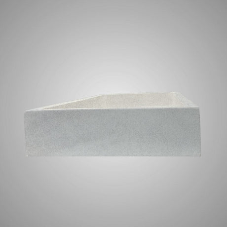Papley Rectangular Cast Concrete Vessel B-Grade Sink - Light Grey