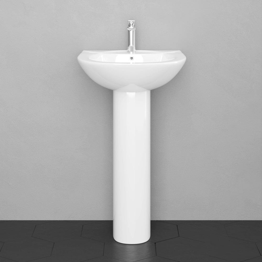 Parnesa Vitreous China Pedestal Sink