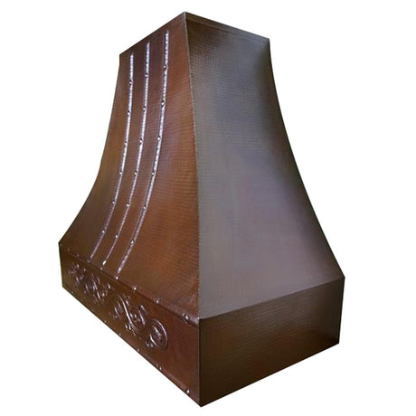 Pascal Hammered Copper Range Hood