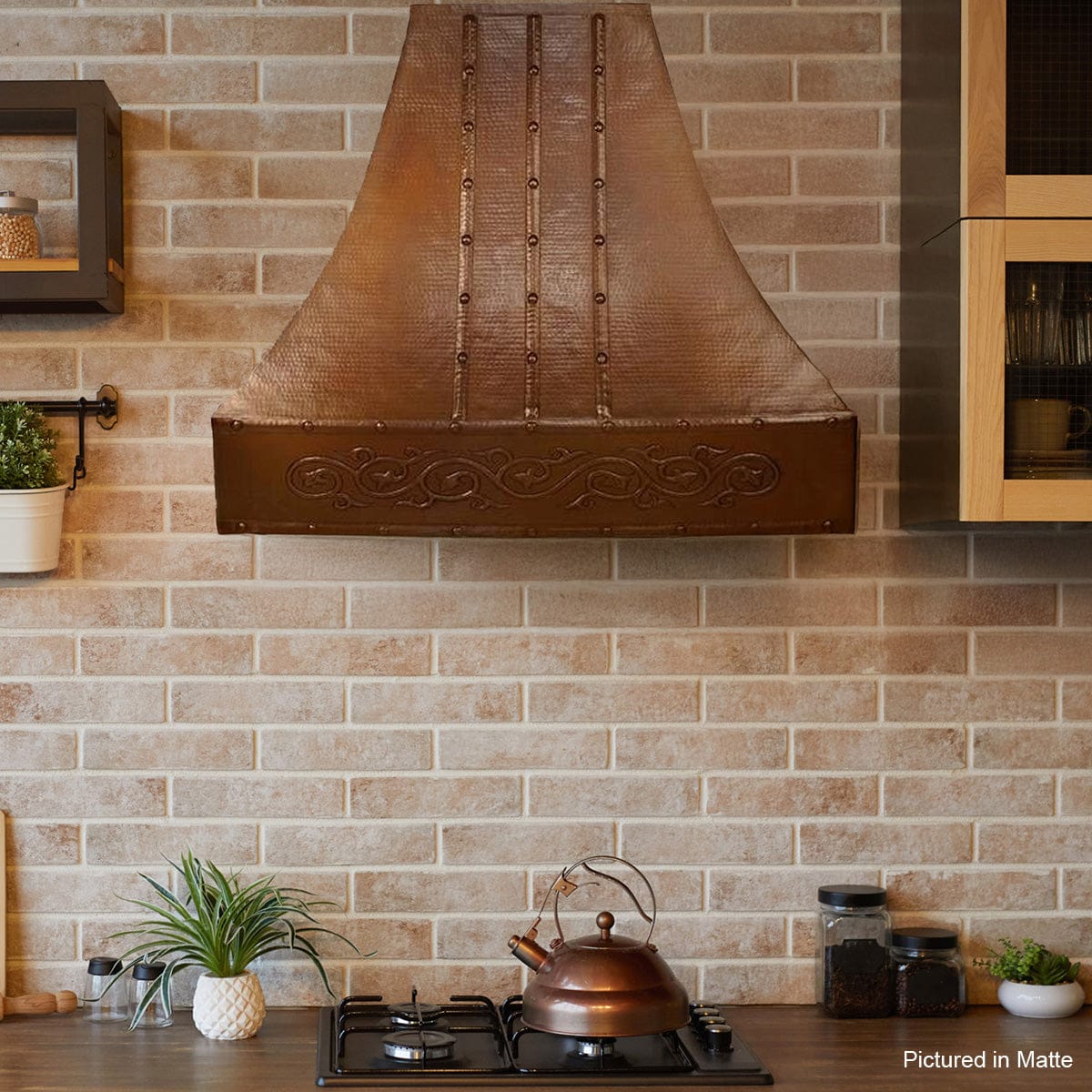 Pascal Hammered Copper Range Hood