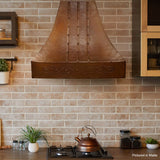 Pascal Hammered Copper Range Hood