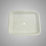 Paspen Rectangular Cast Concrete Vessel Sink - Cream
