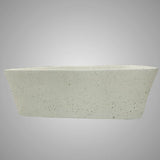 Paspen Rectangular Cast Concrete Vessel Sink - Cream