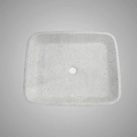 Paspen Rectangular Cast Concrete Vessel Sink - Light Grey