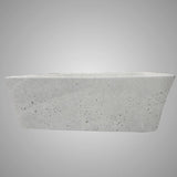 Paspen Rectangular Cast Concrete Vessel Sink - Light Grey