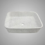 Paspen Rectangular Cast Concrete Vessel Sink - Light Grey