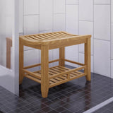 Peley Teak Shower Stool