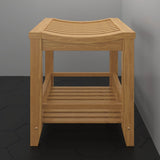 Peley Teak Shower Stool