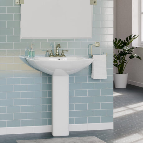 Pengeseo Vitreous China Pedestal Sink