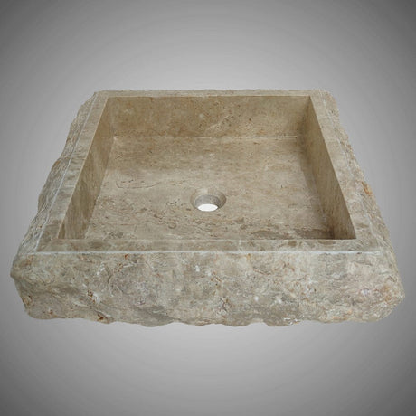Peply Marble Vessel Sink - Dark Cream