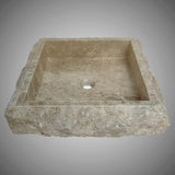Peply Marble Vessel Sink - Dark Cream