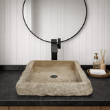 Peply Marble Vessel Sink - Dark Cream