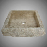 Peply Marble Vessel Sink - Dark Cream