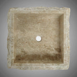 Peply Marble Vessel Sink - Dark Cream