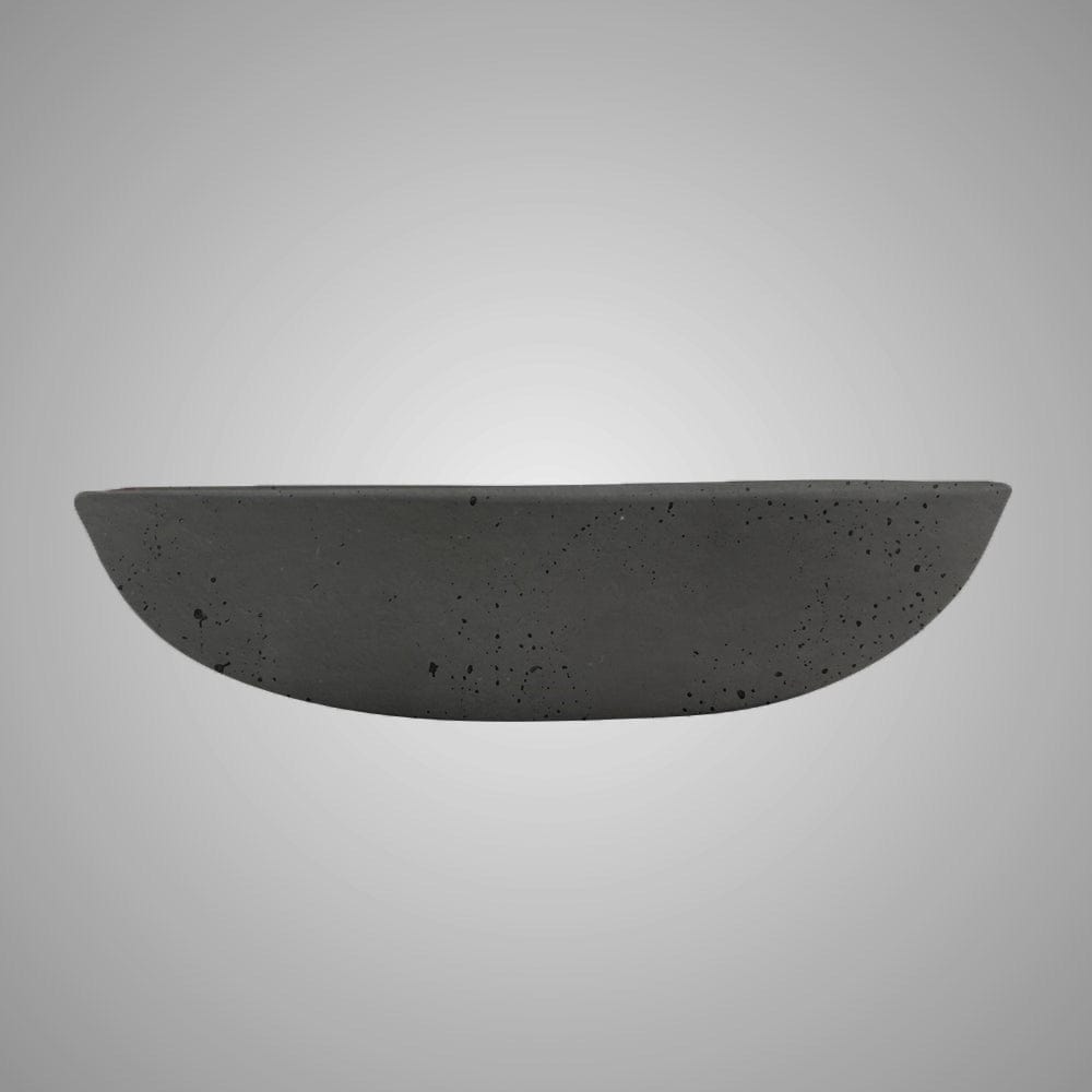 Pepster Round Cast Concrete Vessel Sink - Black