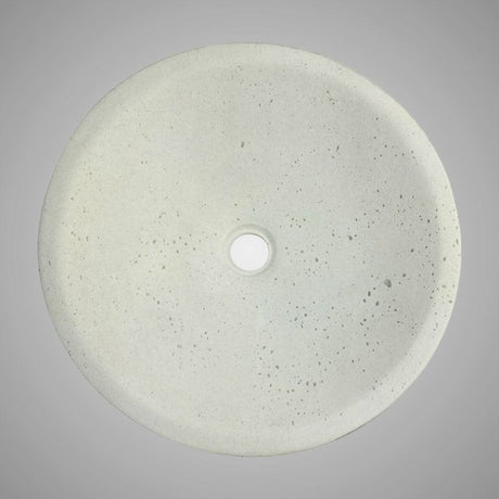 Pepster Round Cast Concrete Vessel Sink - Cream