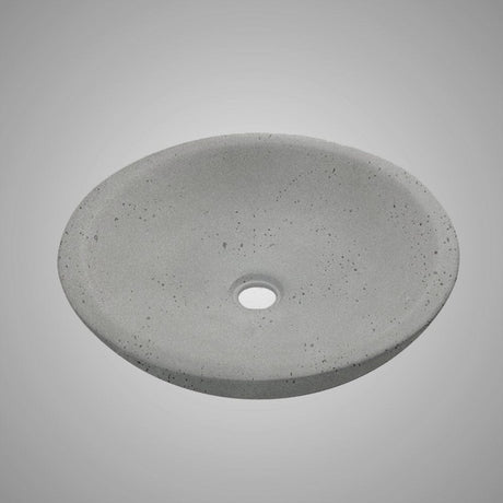 Pepster Round Cast Concrete Vessel Sink - Dark Grey