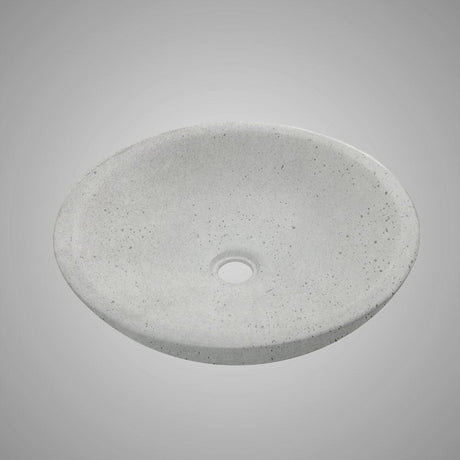 Pepster Round Cast Concrete Vessel Sink - Light Grey