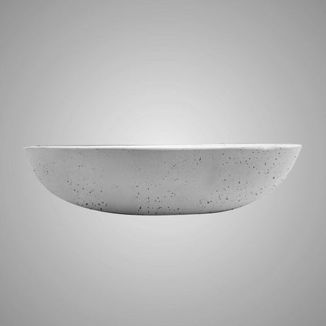 Pepster Round Cast Concrete Vessel Sink - White