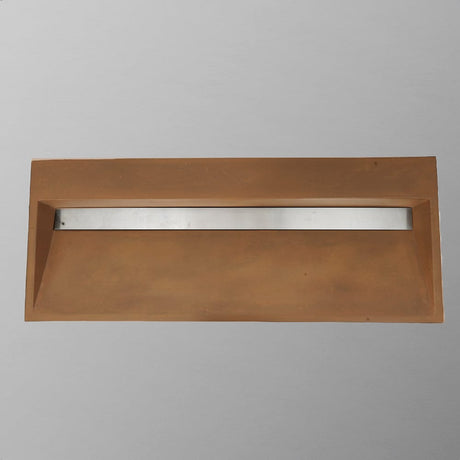 Prospero Rectangular Cast Concrete Vessel Sink - Vintage Brown