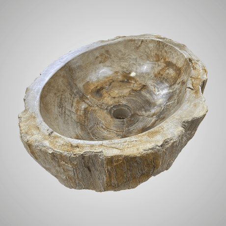 Ramona Petrified Wood Vessel Sink - Yellow Interior