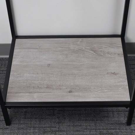 Regina Vitreous China Console Bathroom Sink with Black Powdercoat Iron Stand