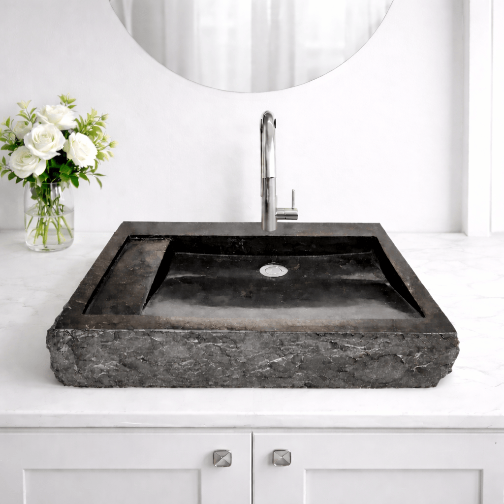 Retter Marble Vessel Sink - Black
